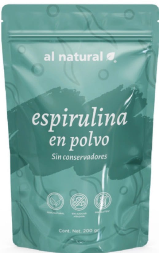 Alga Espirulina 100% pura en polvo superalimento completo rico en proteínas