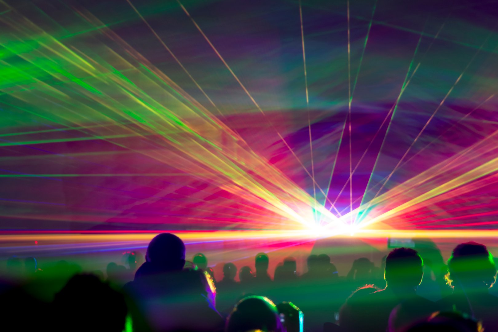 Colorful laser show