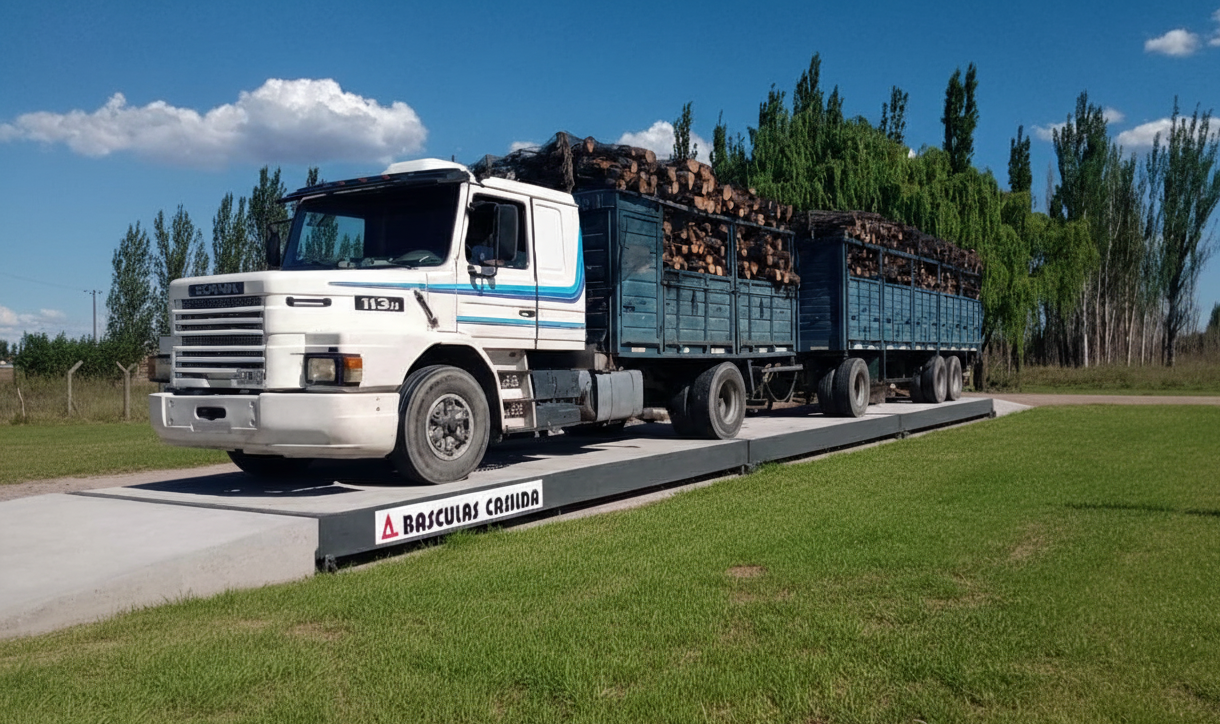 Báscula Full Hormigón con plataforma 100% de hormigón armado