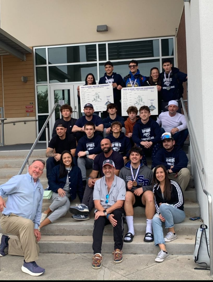 Coach Sean Kirtz wrestling training session