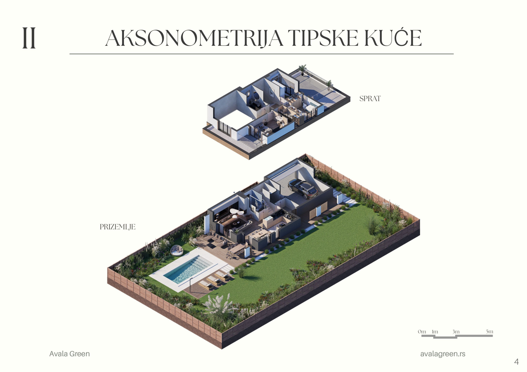 Aksonometrijski prikaz vile