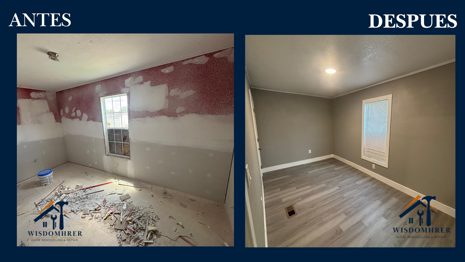 Proyecto de pintura antes y después