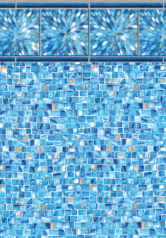 Topaz Burst vinyl liner pattern