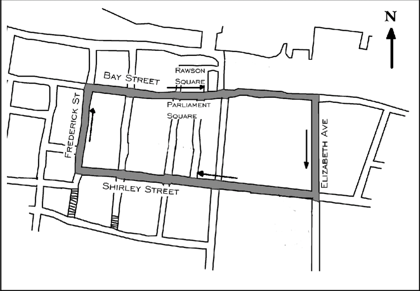 Official Junkanoo Parade Route Map - Bay Street Nassau from Rawson Square