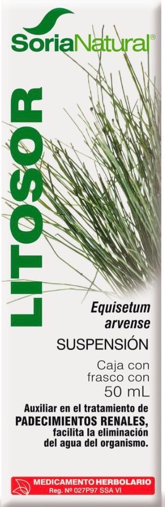 Litosor Cola de Caballo medicamento herbolario diurético antirreumático