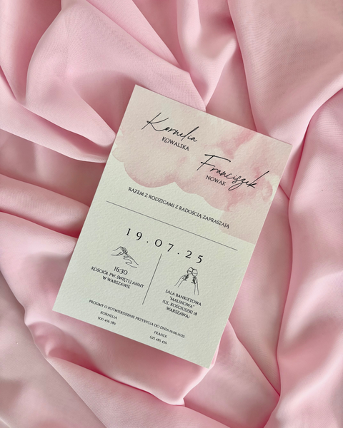 Zaproszenie pastelowe 8