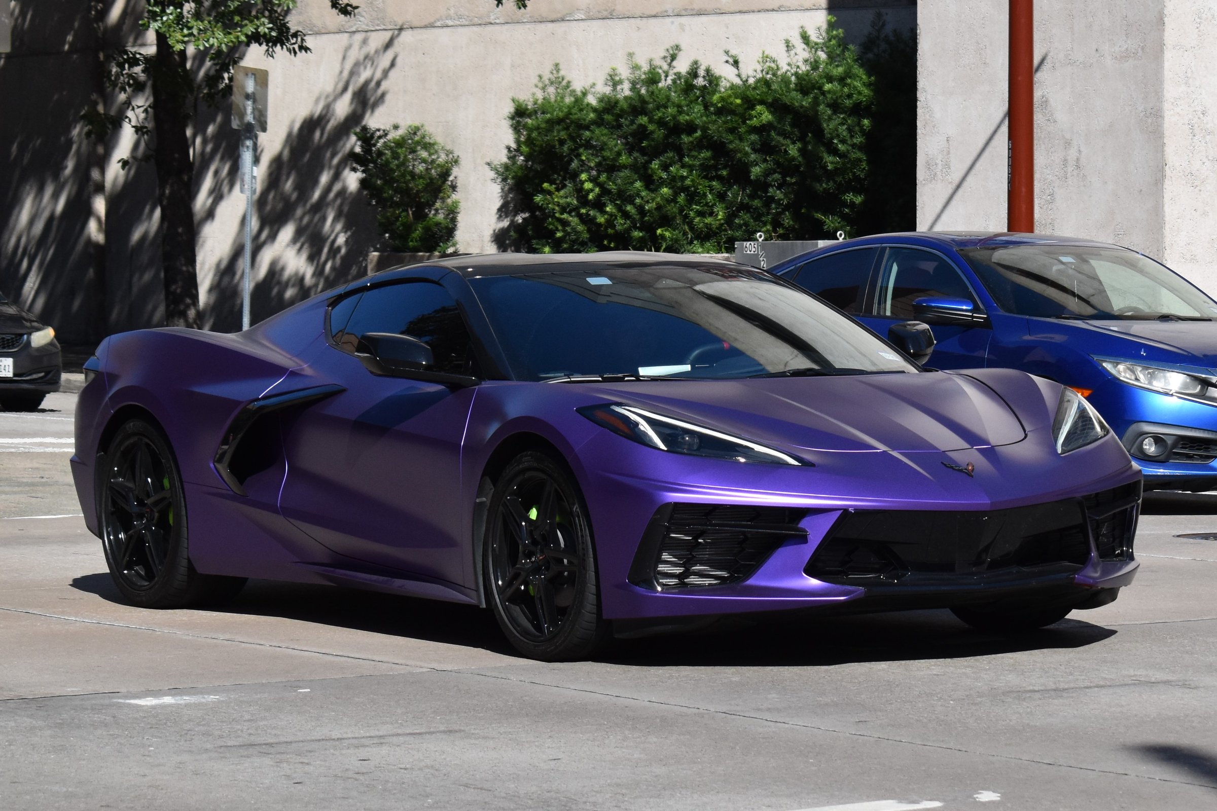 Purple C8 Corvette