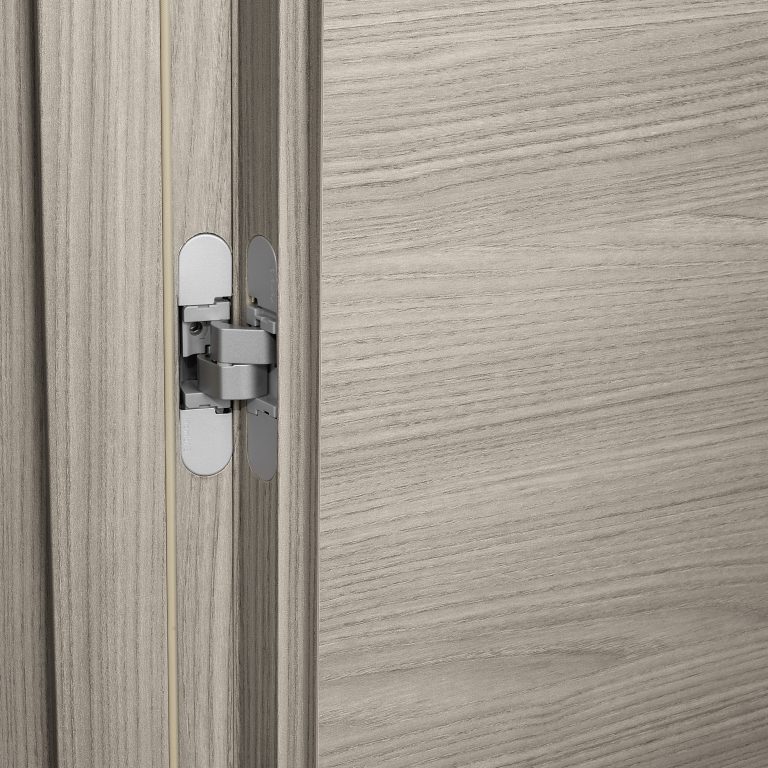 3D render of black and white door - contrast.