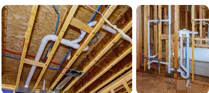 Commercial plumbing installation