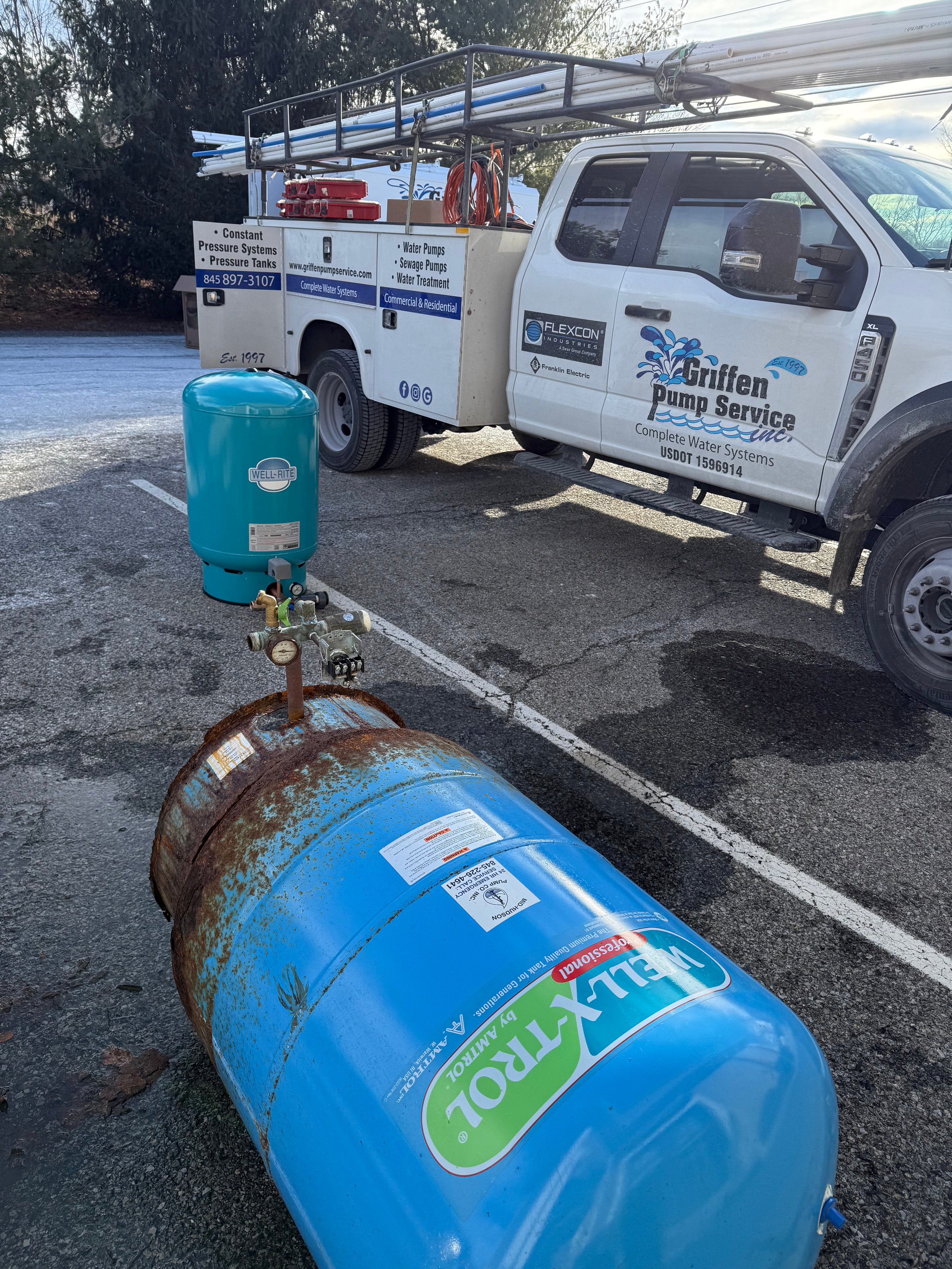 Pressure tank installation service Griffen Pump Service Hudson Valley NY