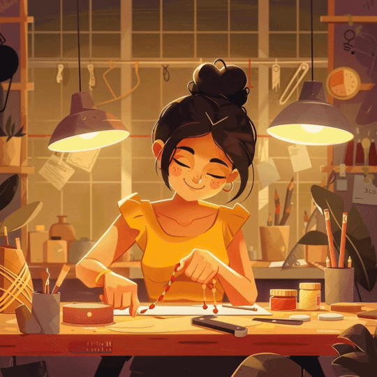 Aspiring female entrepreneur with business ideas