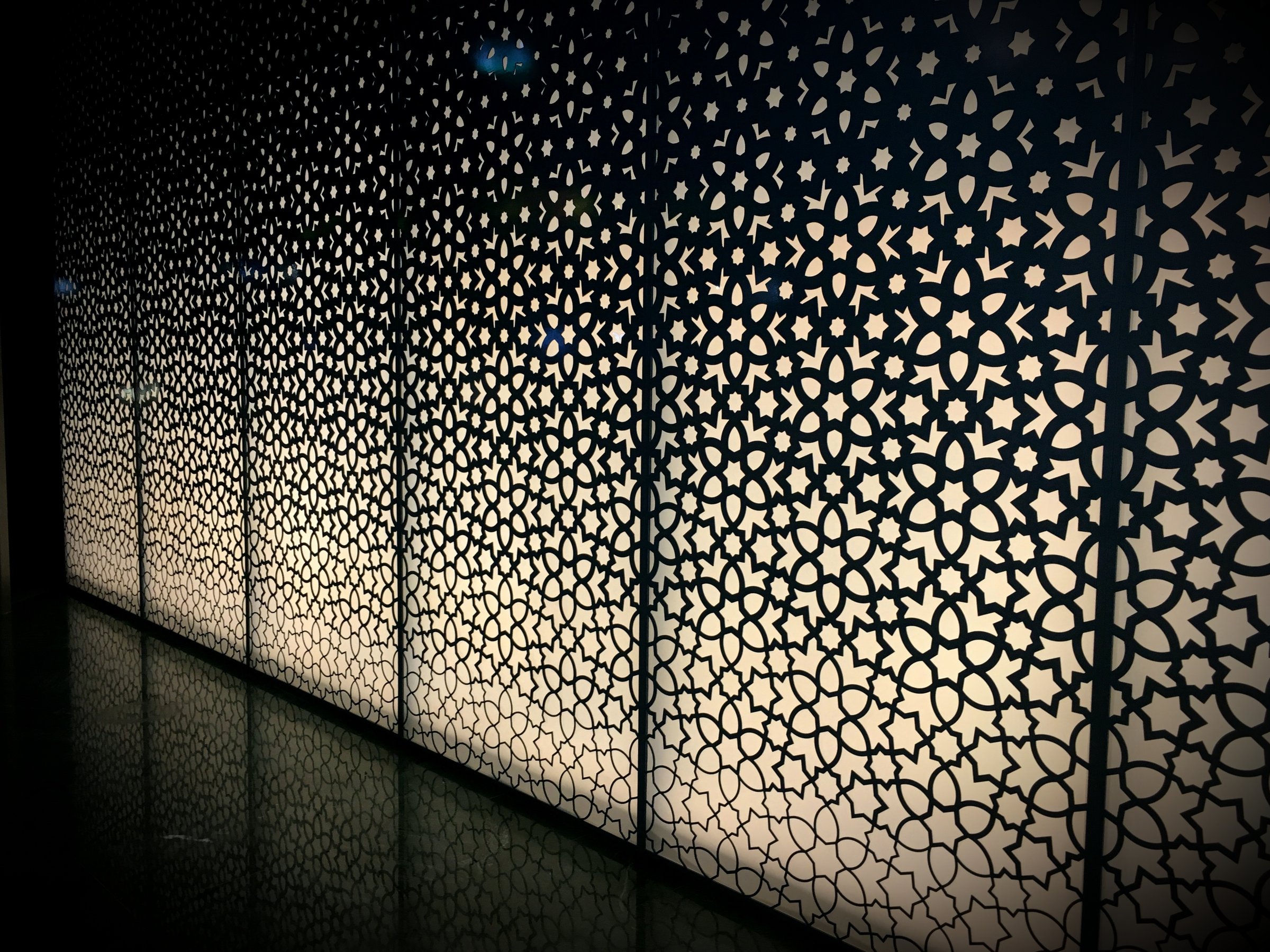 Beautiful cut steel partition, Dubai