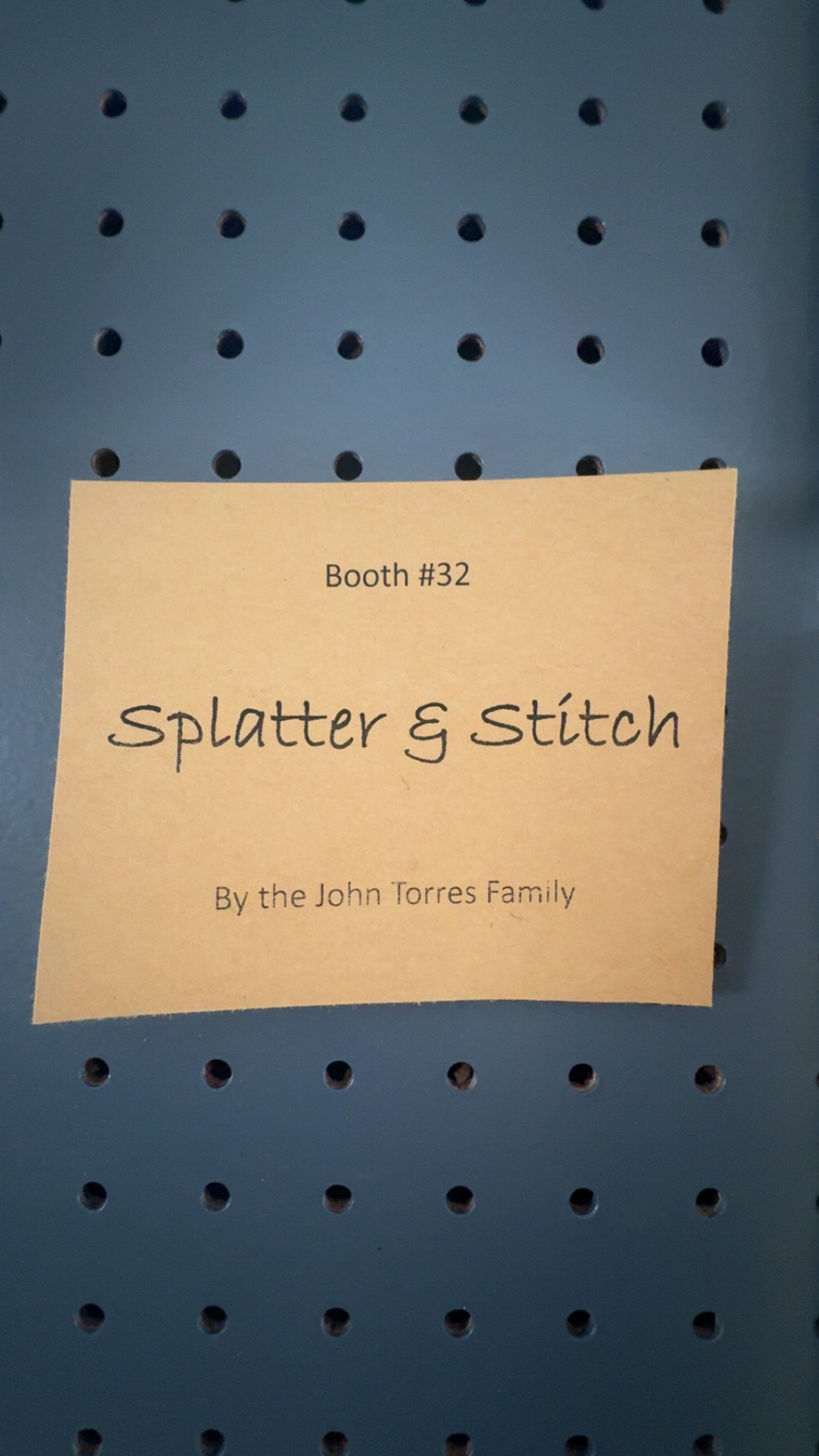 Splatter & Stitch - Painted decor