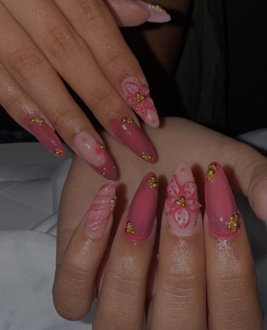 Nageldesign Nahaufnahme