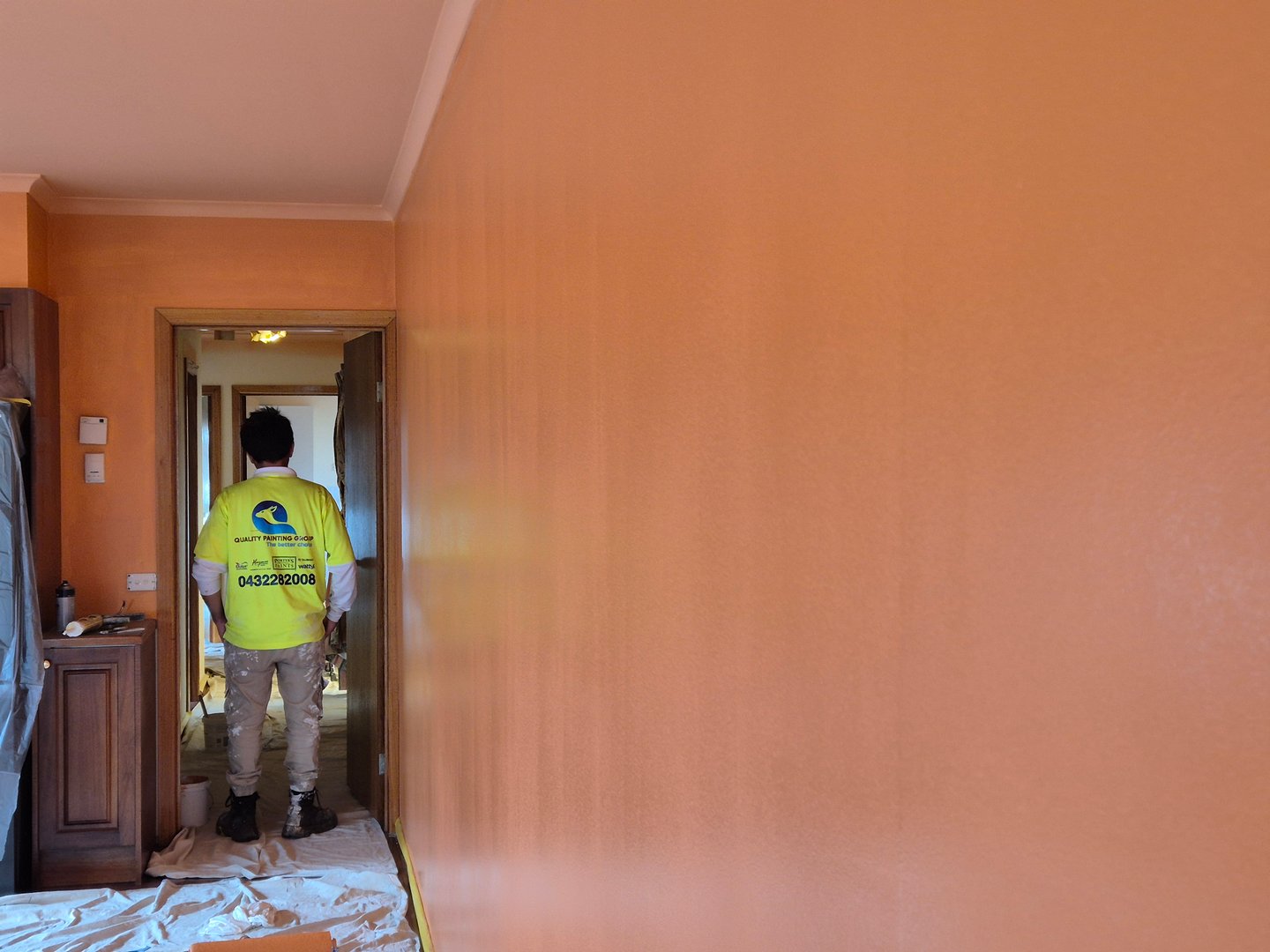 Quality Painting Group interior painting project showing professional work and attention to detail