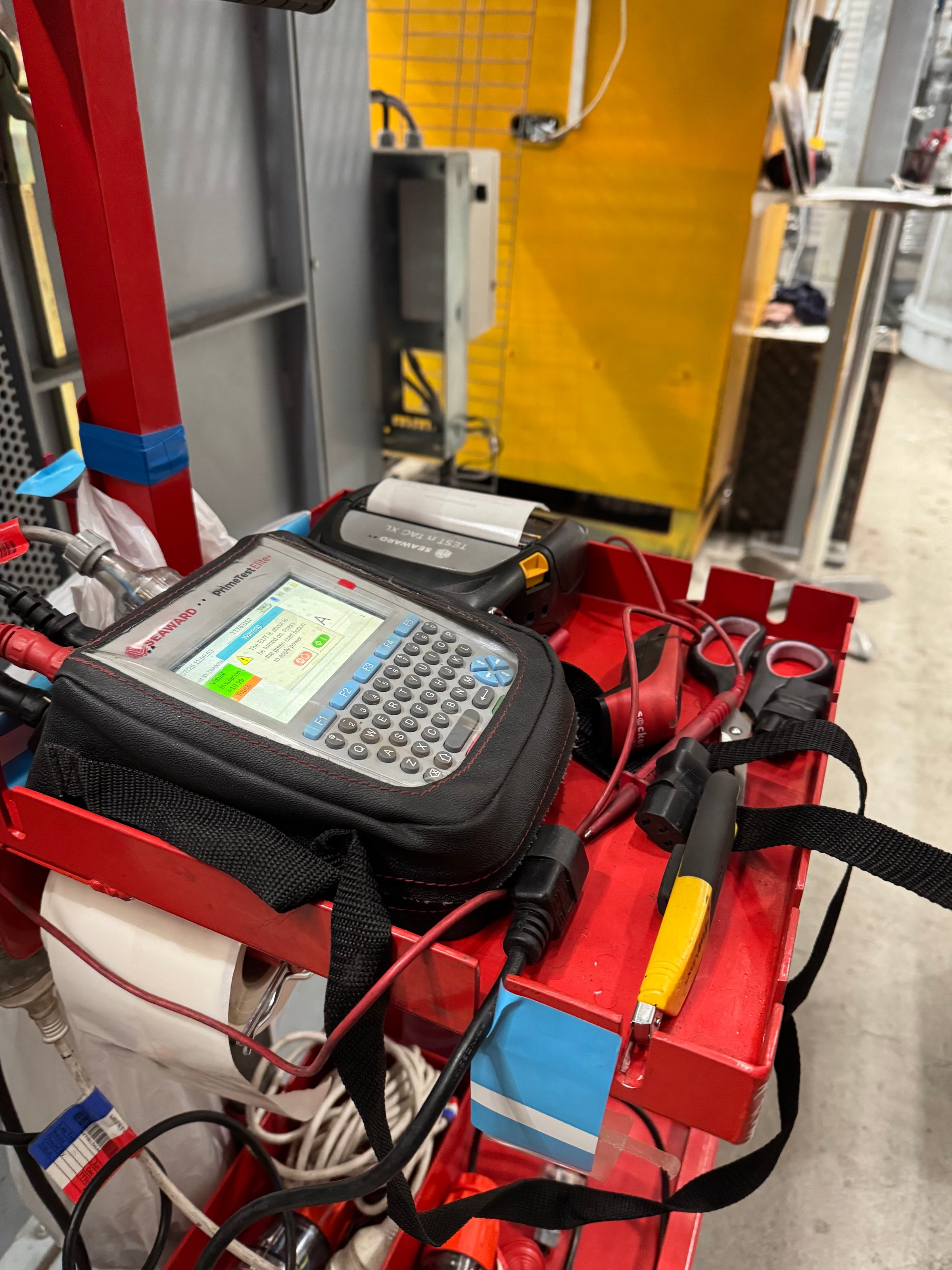 Portable appliance testing machine