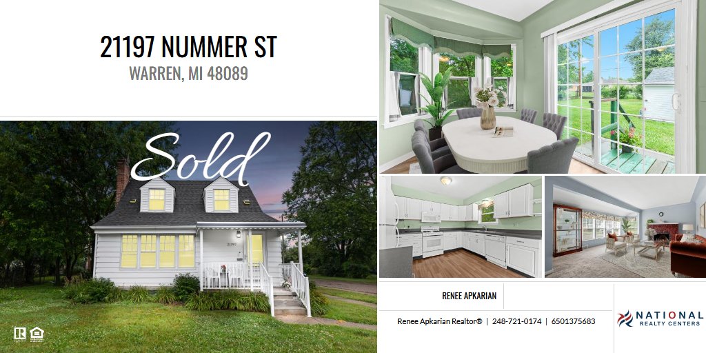 Successfully sold home by Renee Apkarian Realtor