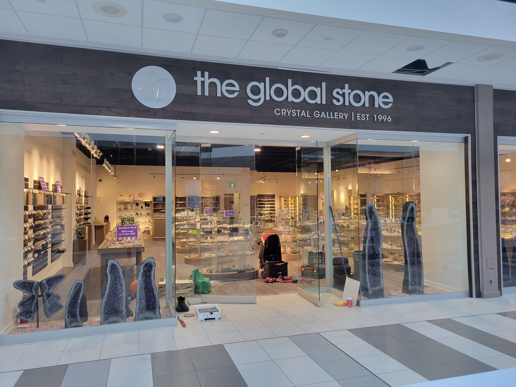 Global Stone retail store construction at Promenade Mall
