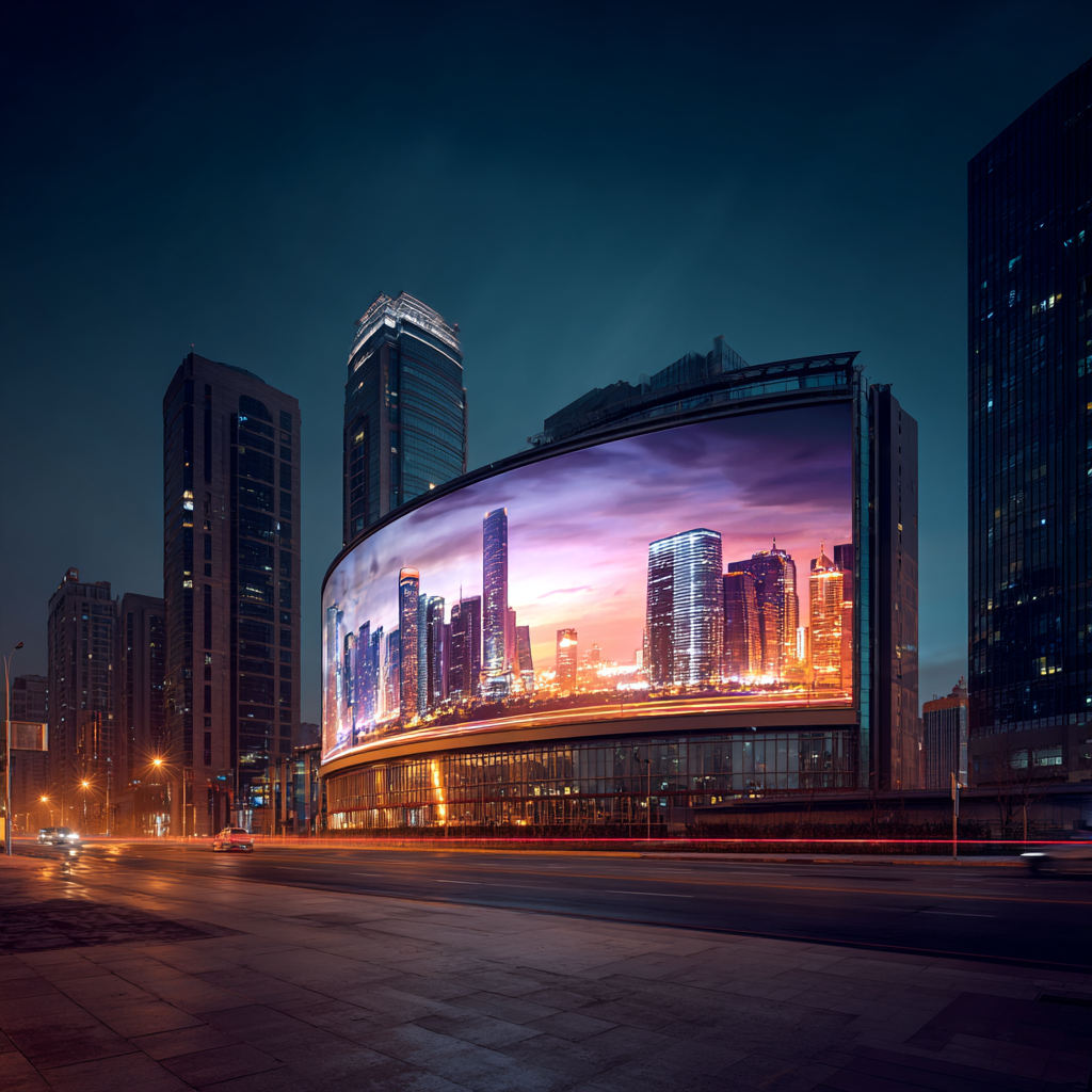 Iconic large-scale outdoor media installation