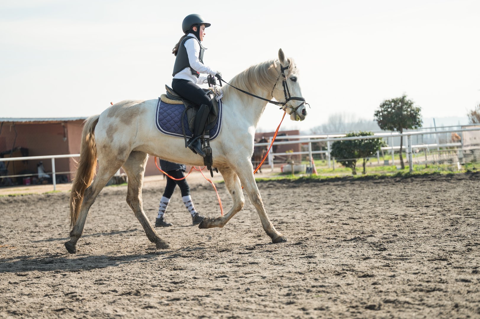 Cours d'équitation enfant avec moniteur au Club Hippique du Tampon - initiation poney La Réunion