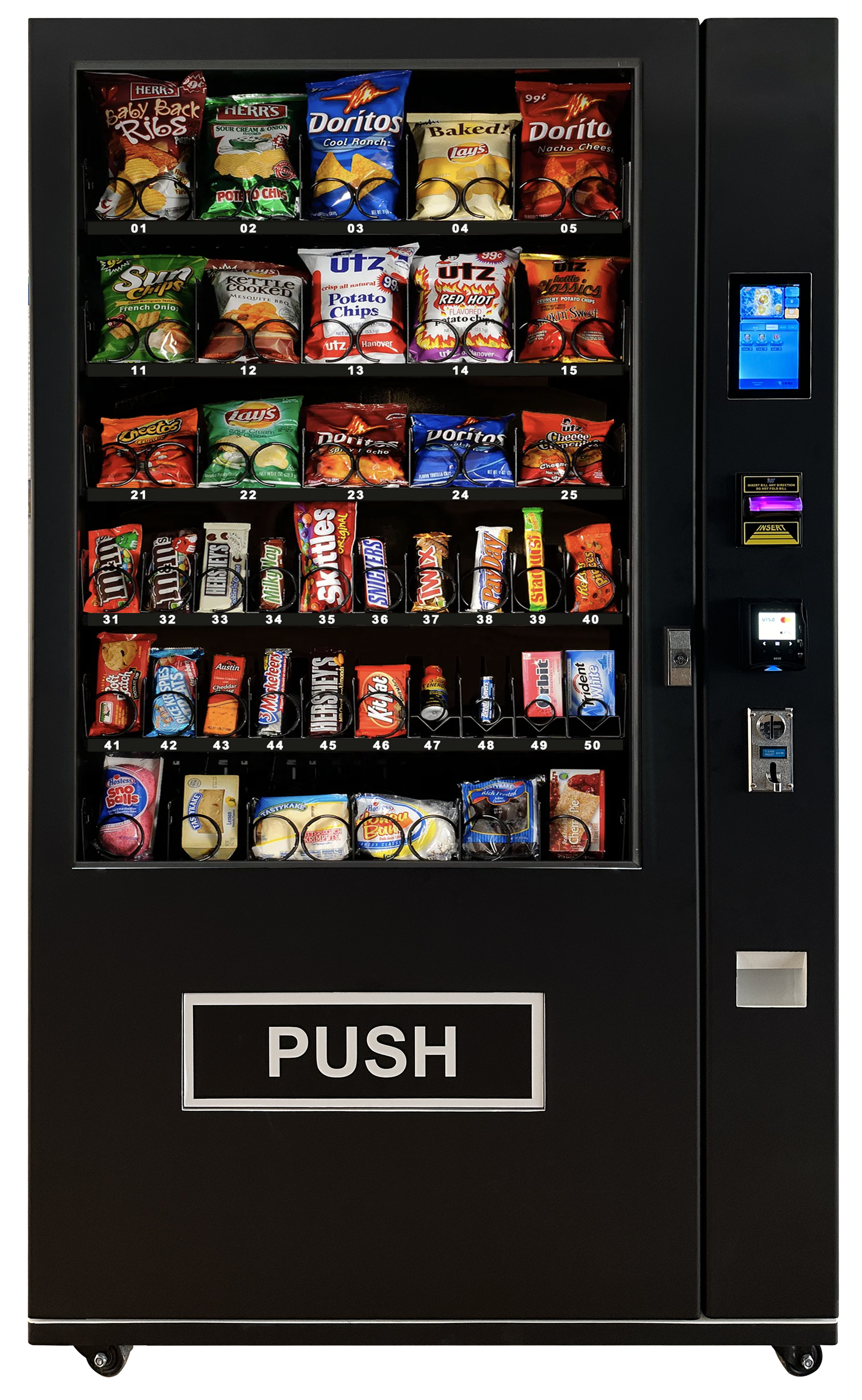 Avero Core Touch vending machine front view