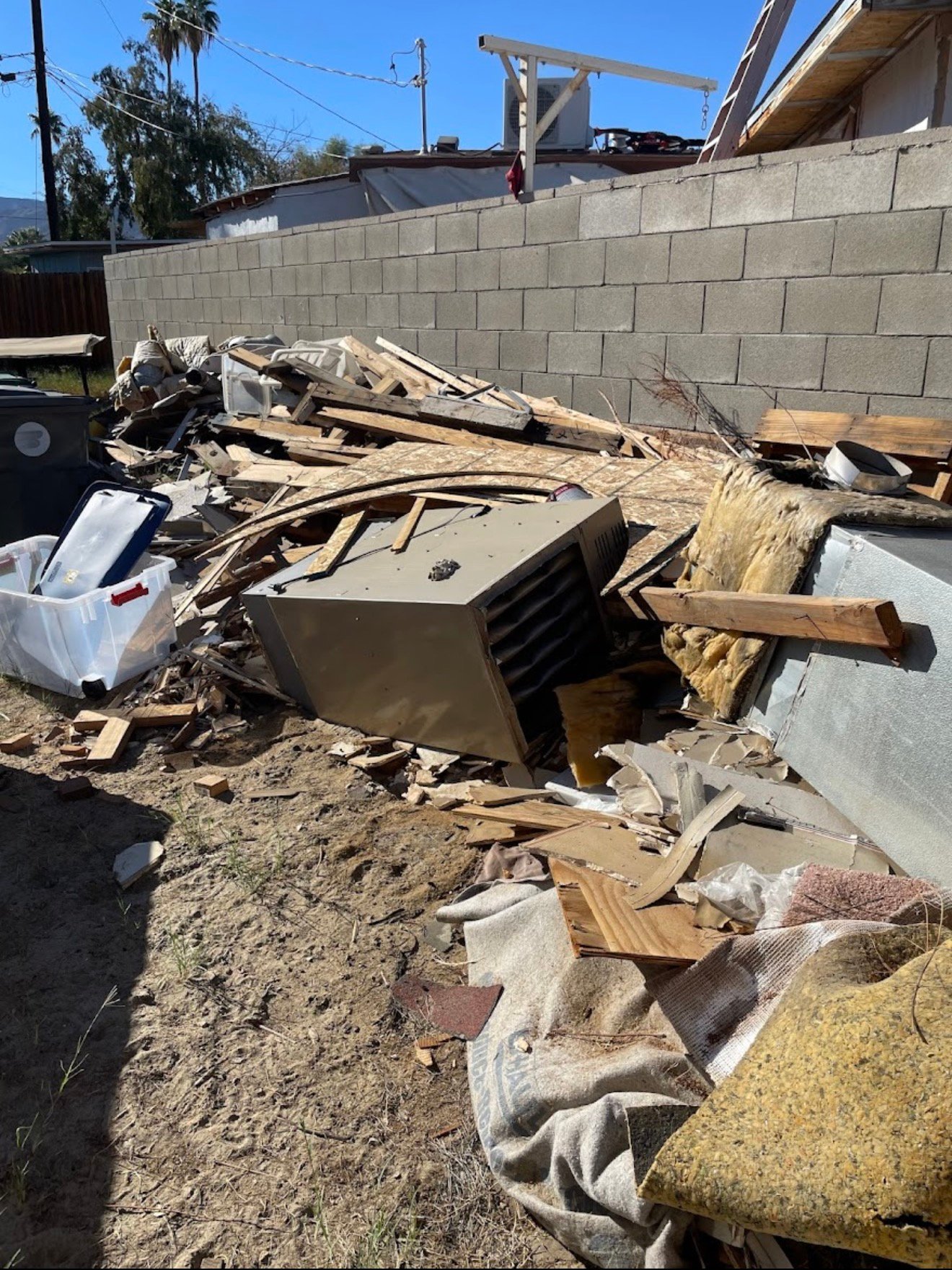 CS Junk Removal construction debris