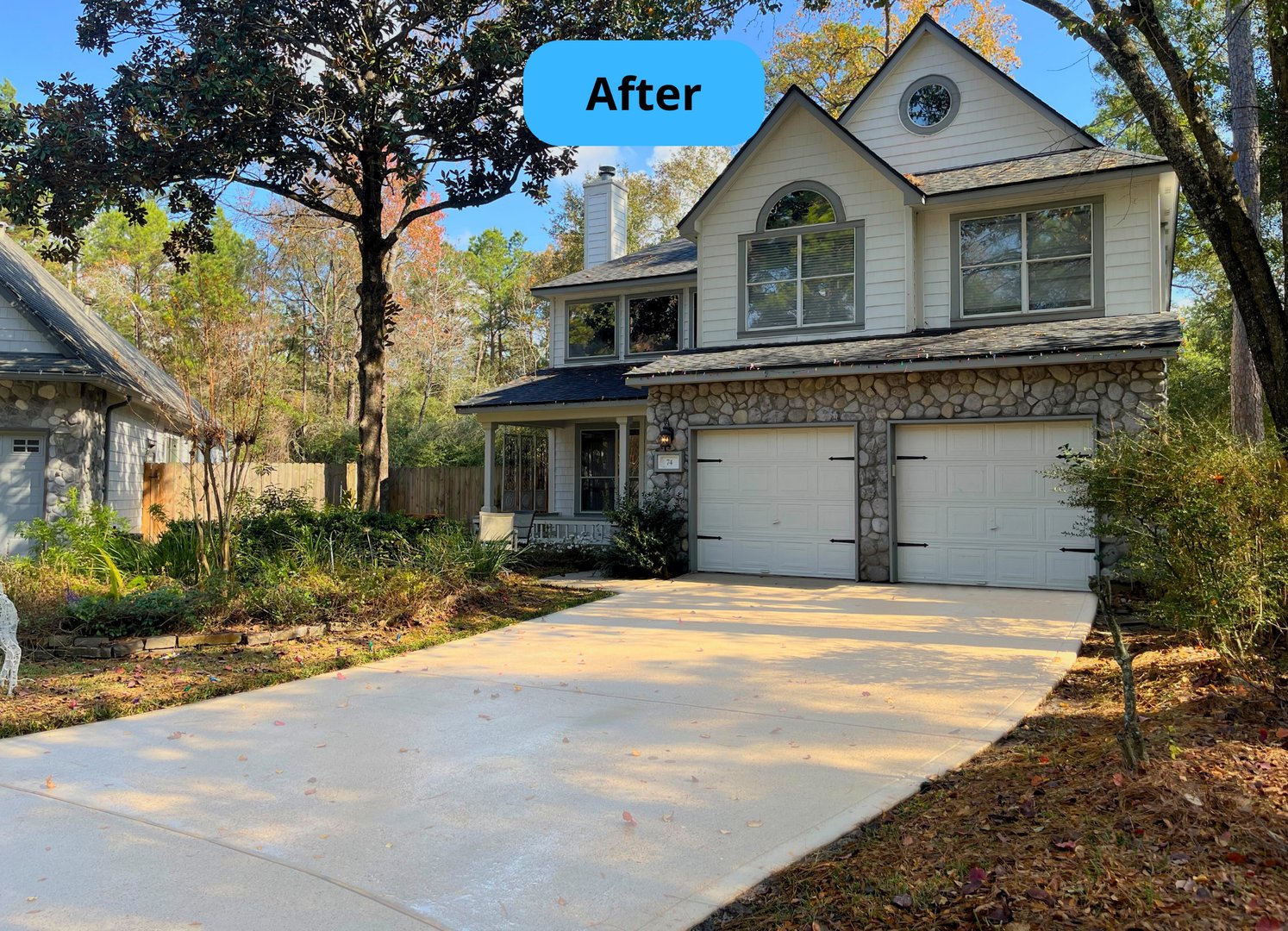 House after soft washing