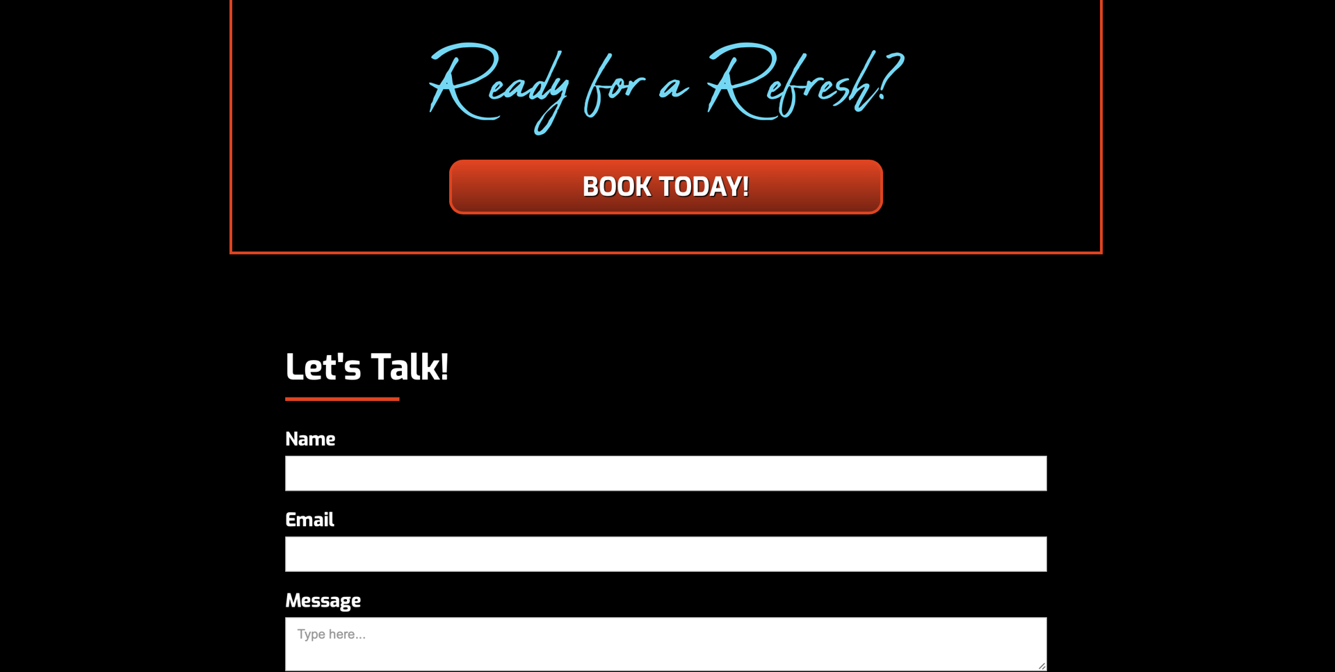 Original website - Screenshot 3