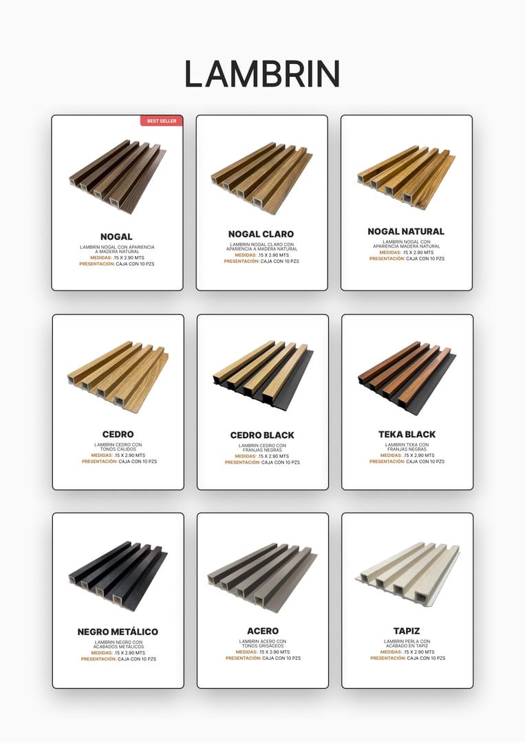 Lambrin - Revestimiento decorativo de alta calidad