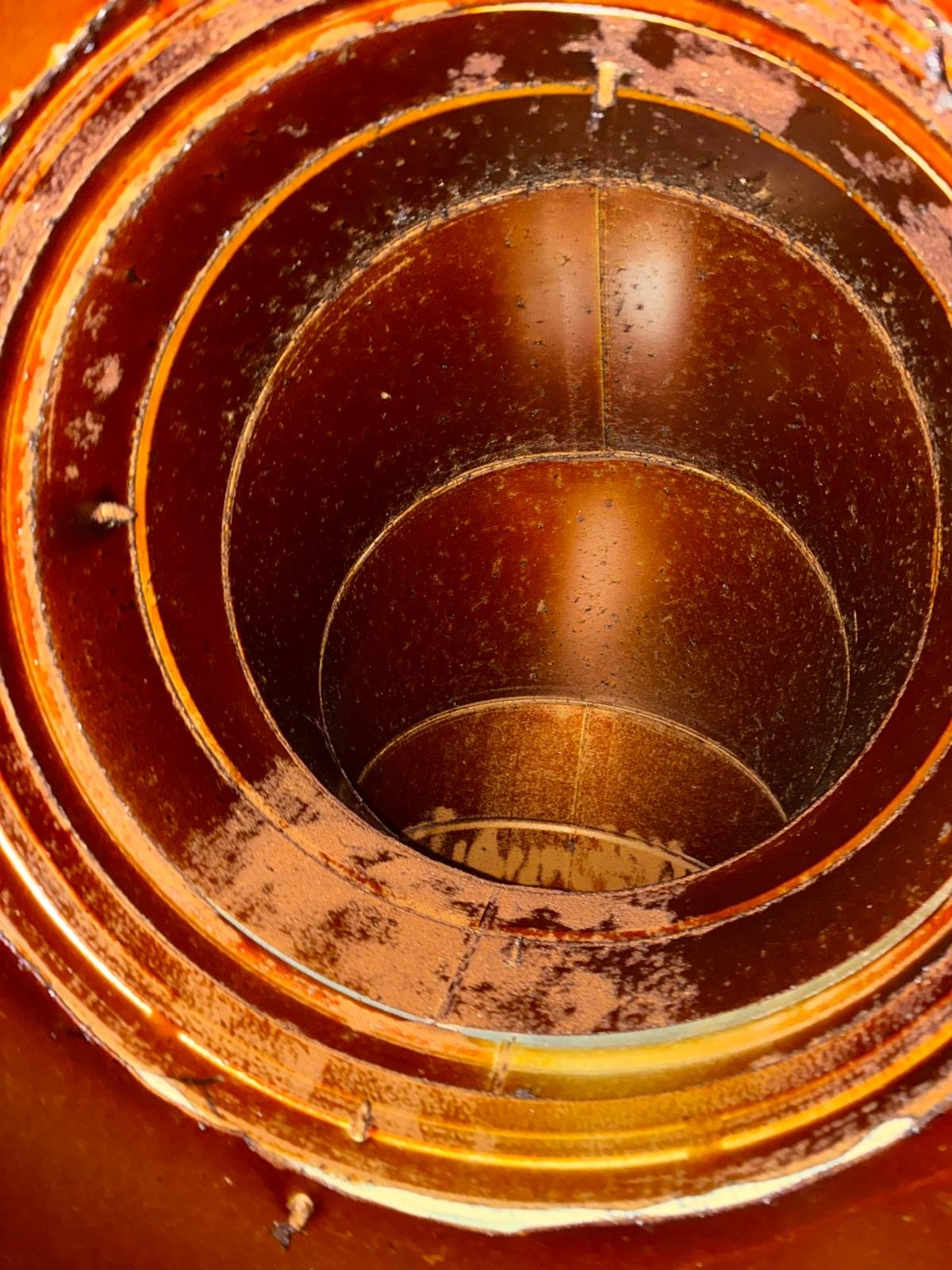 Voor-foto vervuild luchtkanaal