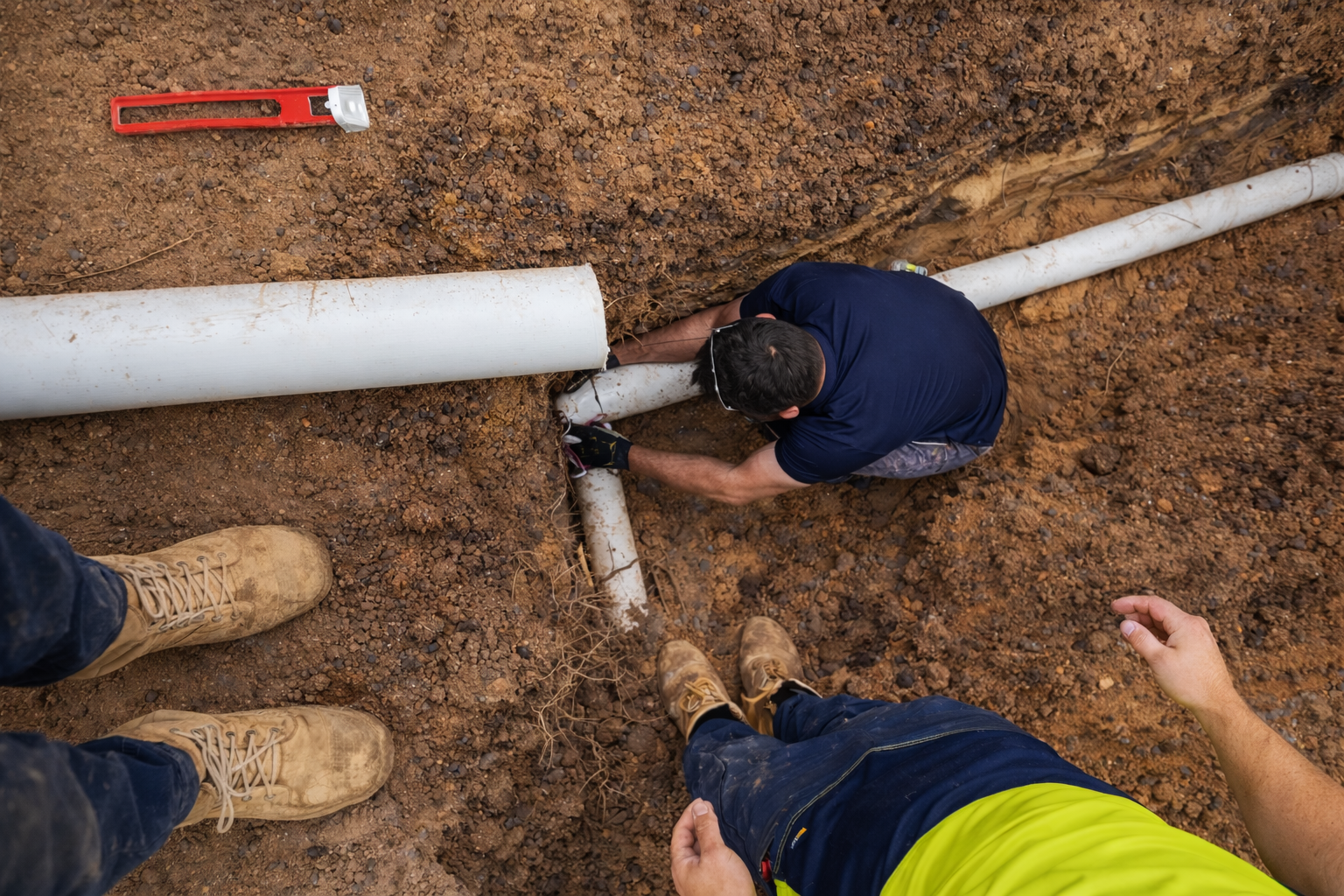 Commercial drainage pipe installation Adelaide