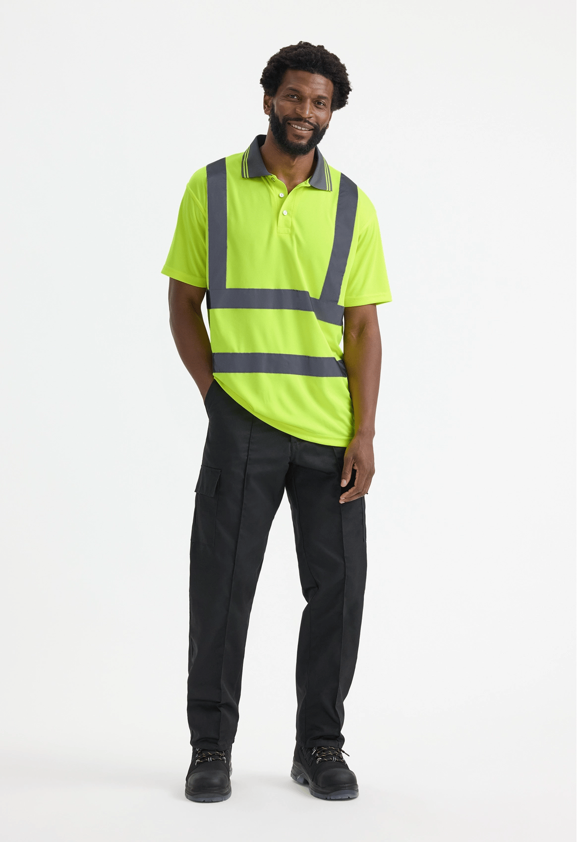 UC808 Hi Vis Short Sleeve Polo Shirt