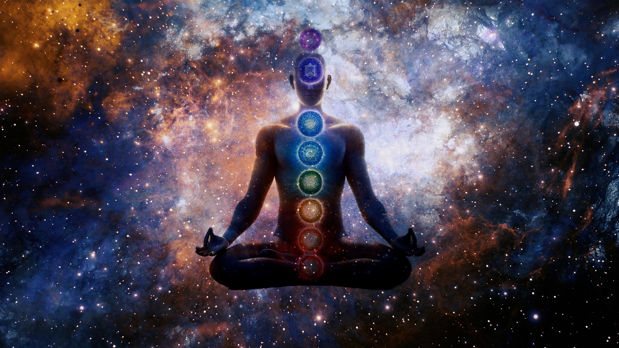 Meditation and spirituality concept for design in wellness, yoga, and spiritual themes.