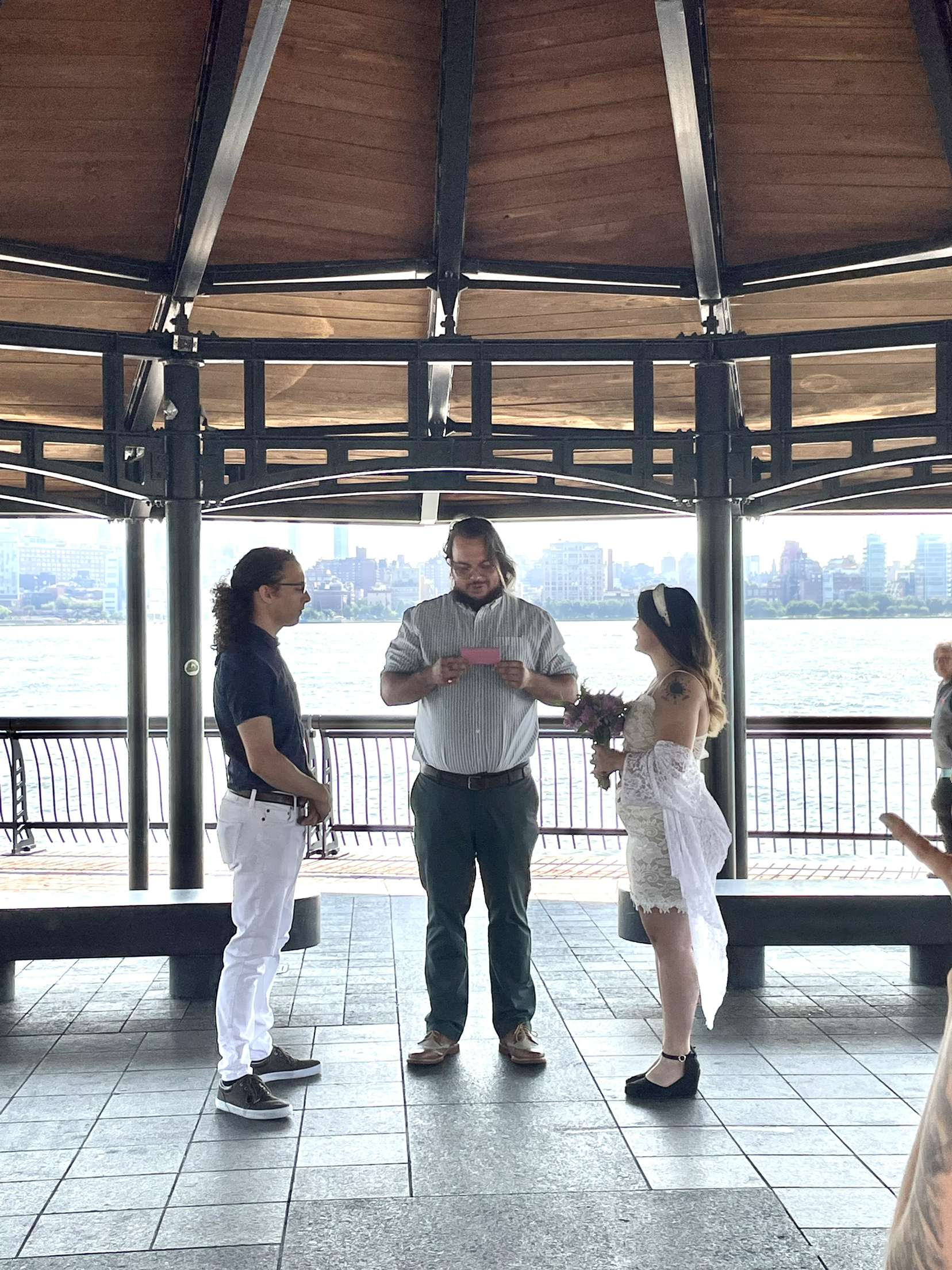 Ariel Schwarzer, wedding officiant