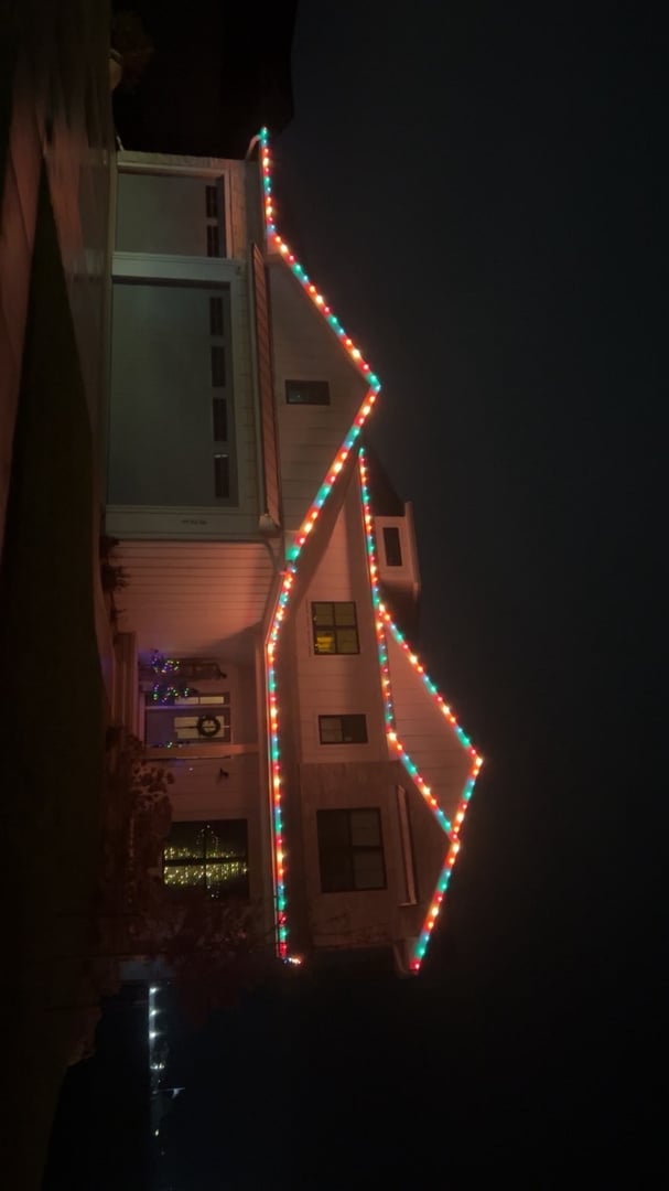 Custom Christmas light design and installation