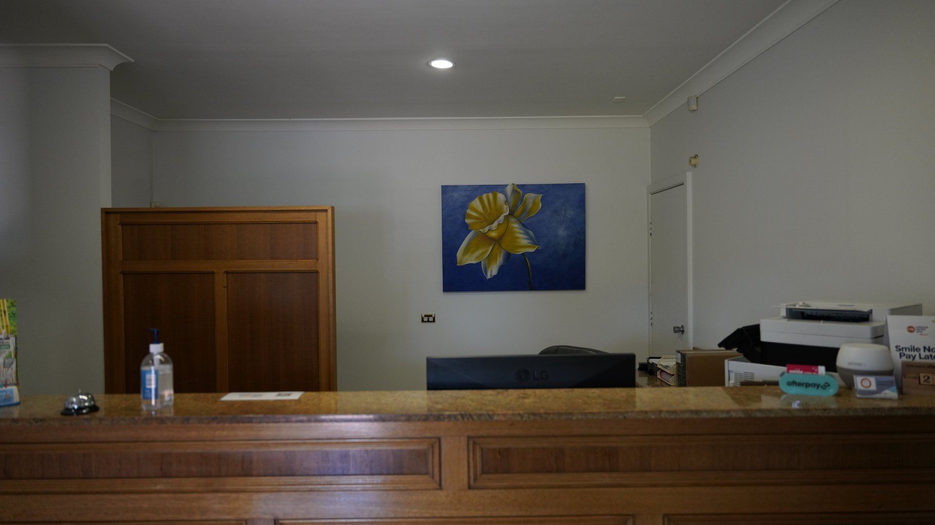 Comfortable dental treatment room with modern patient chair and professional equipment at Dentists@Labrador