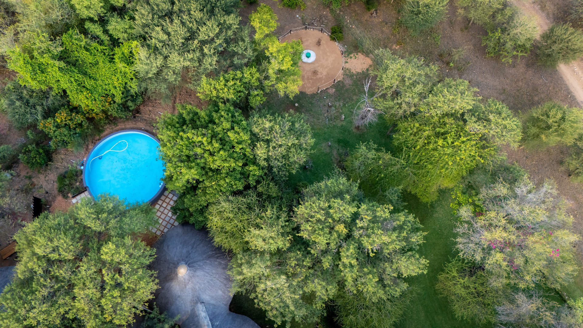 Ngoma Bush Lodge Aerial View