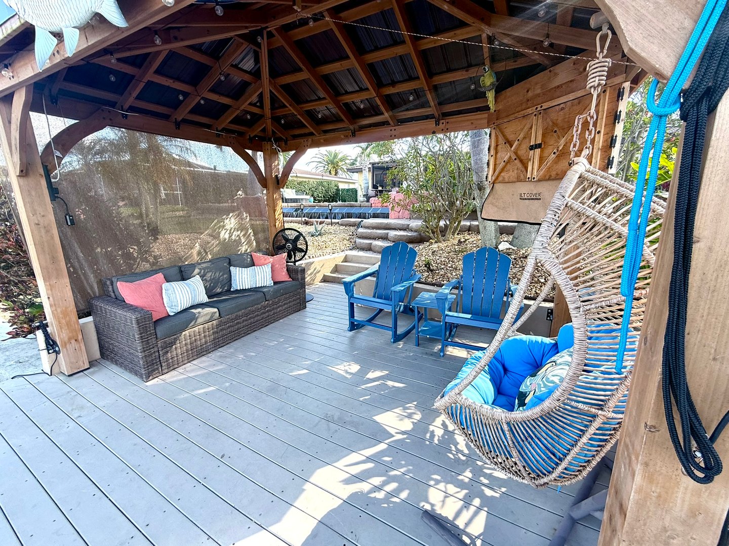 Dock and canal view at Salt Life Villa
