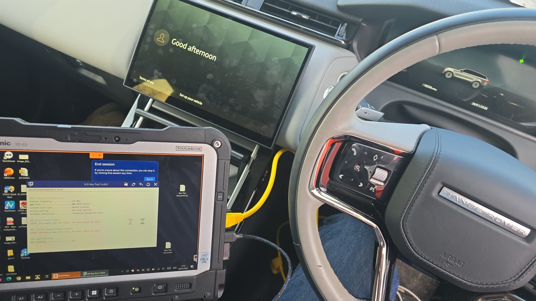 Professional JLR key programming and diagnostic service