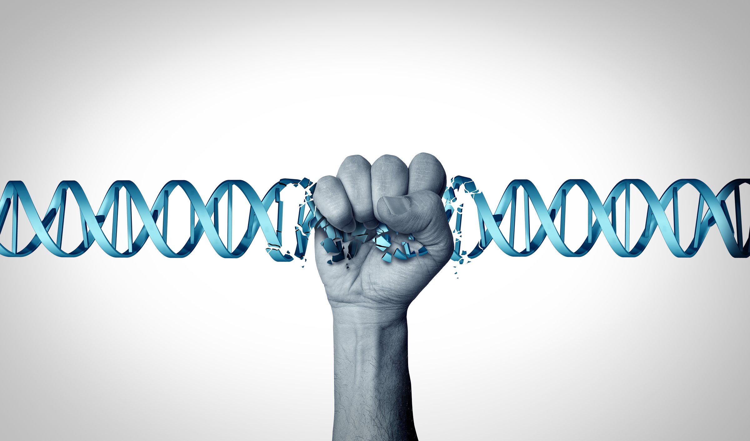 Biohacking Concept and Biohacker as using science technology and lifestyle changes to optimize physical and mental performance using genetics and gene related sciences with diet and habits as fasting or sleep.