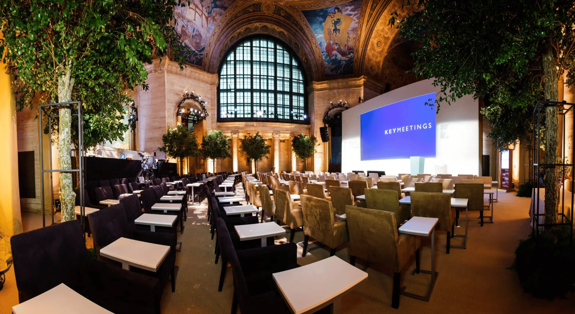 Professional corporate headshot photography at company event