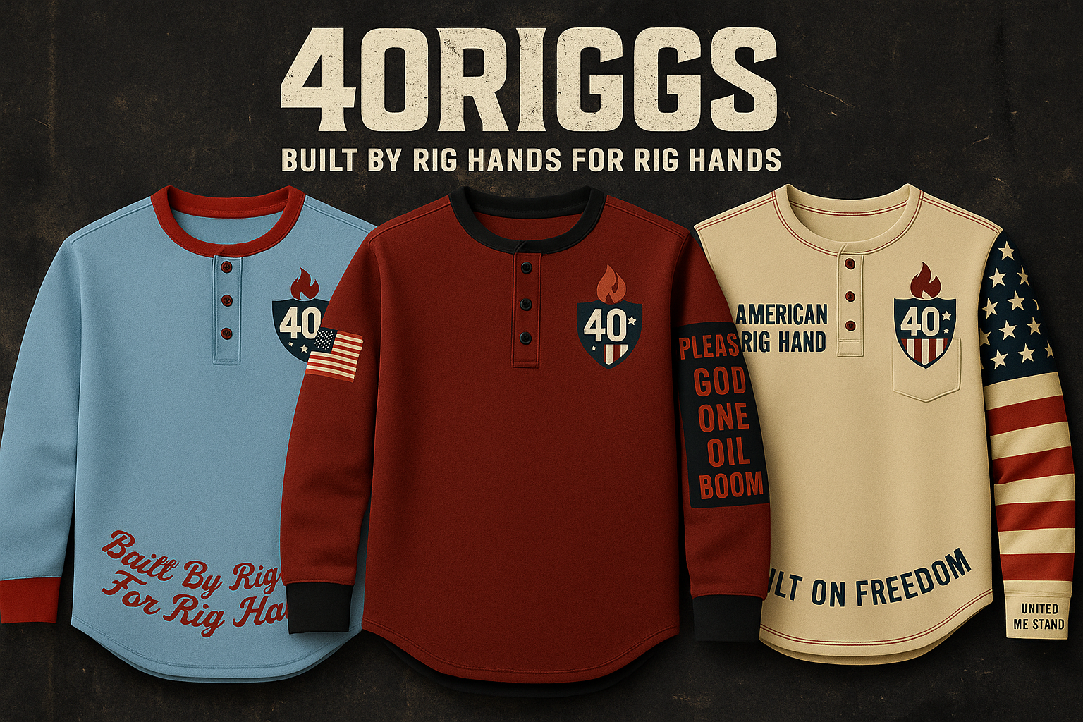 40RIGGS FR Henley Long Sleeve workwear shirt