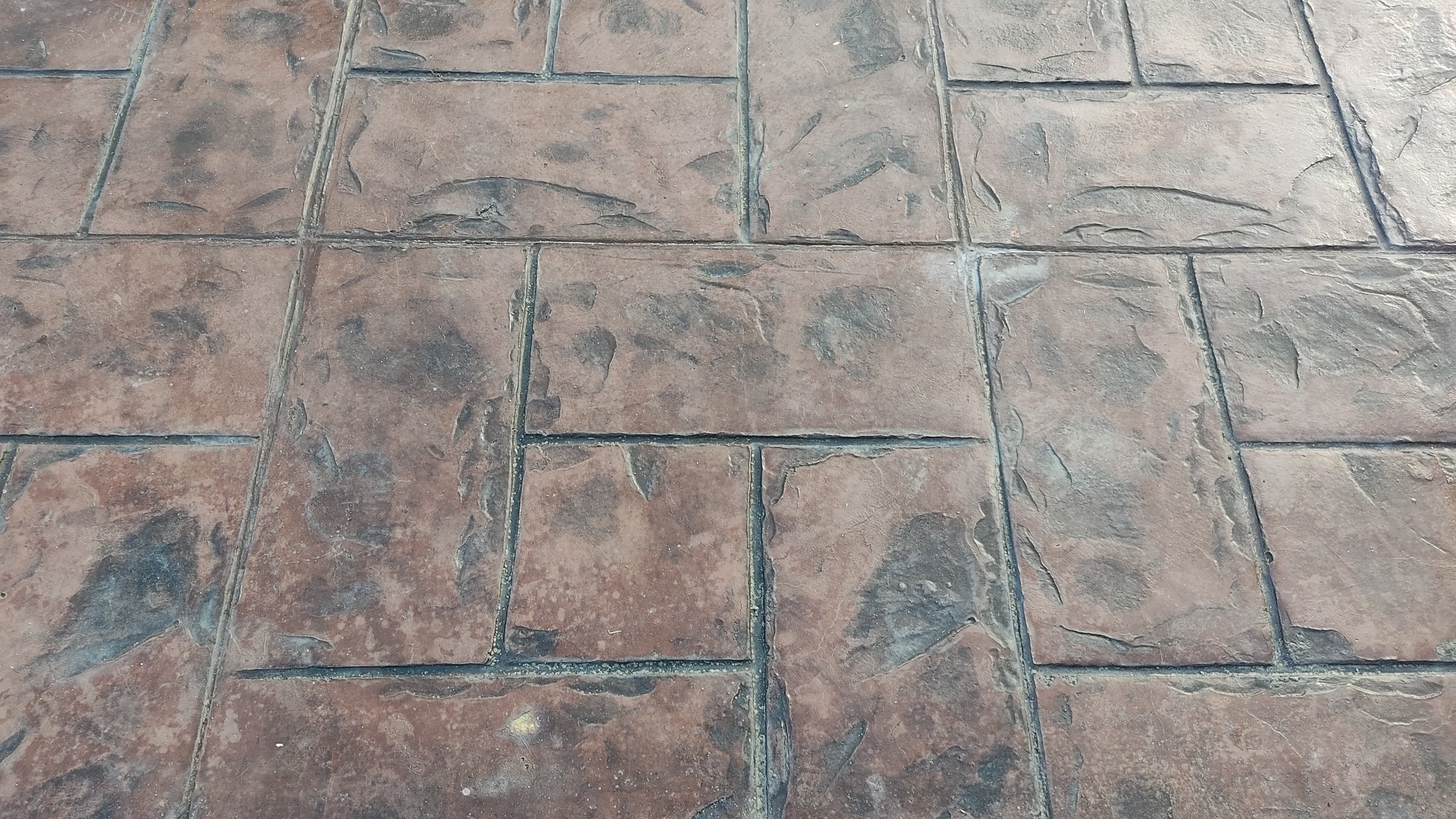 Brown color textures and footpath design