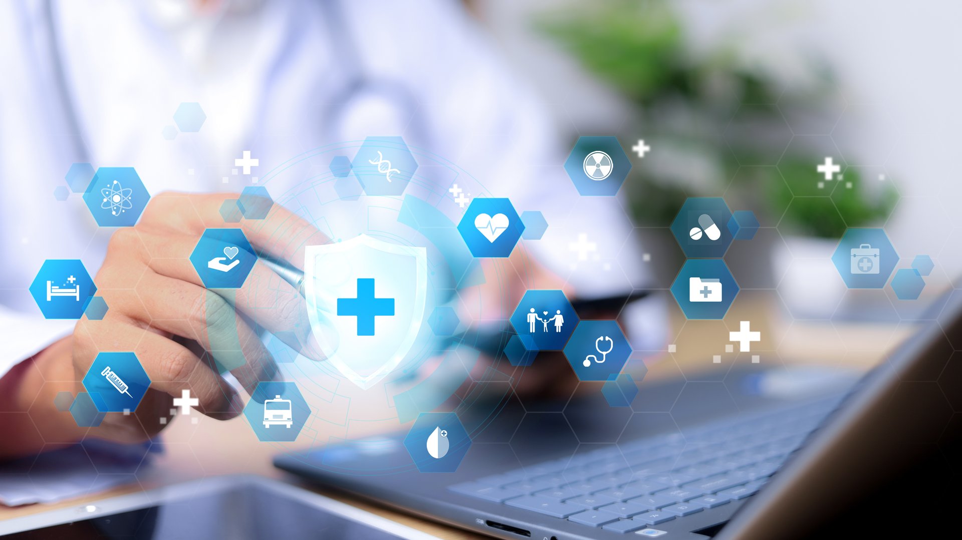 Medical technology, online health network, telemedicine concept. healthcare and medicine.