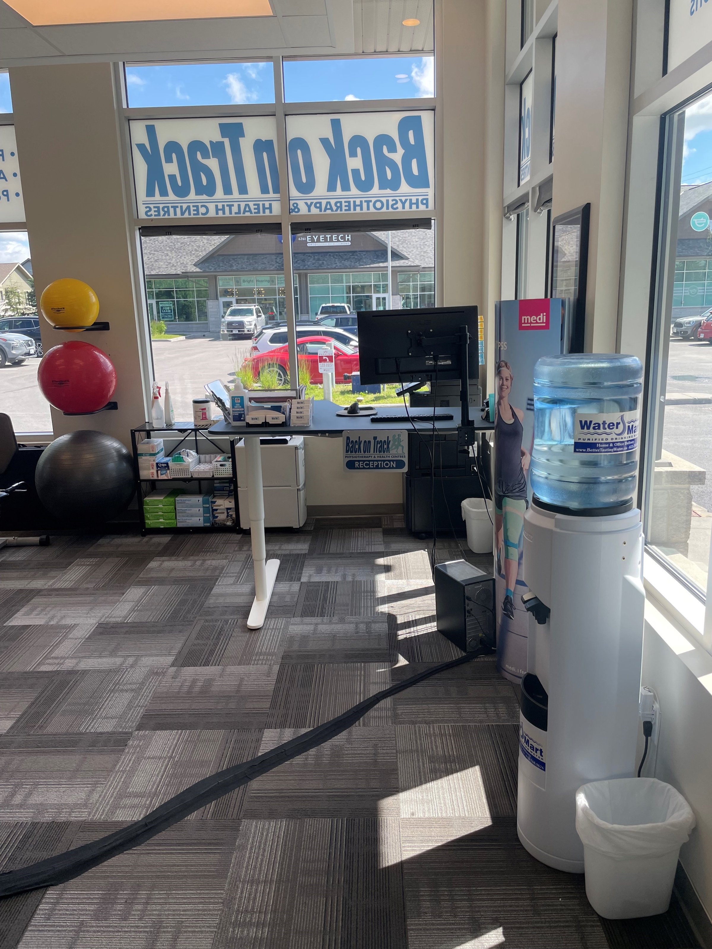 Reception area at Richmond clinic