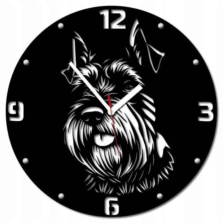 Zegar sznaucer pies