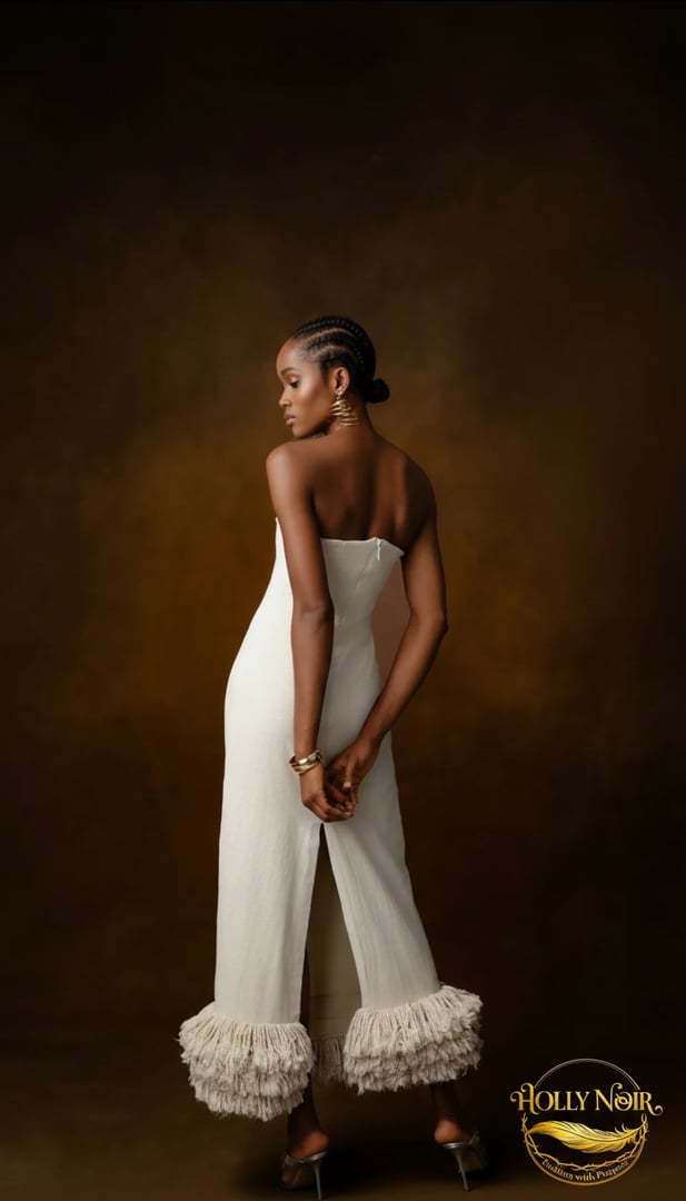 Elegant Dress Design - Black & Gold Poster