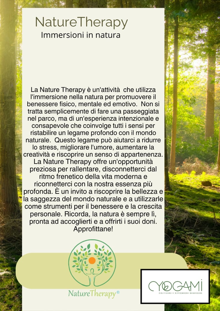 Locandina NatureTherapy - Dettaglio