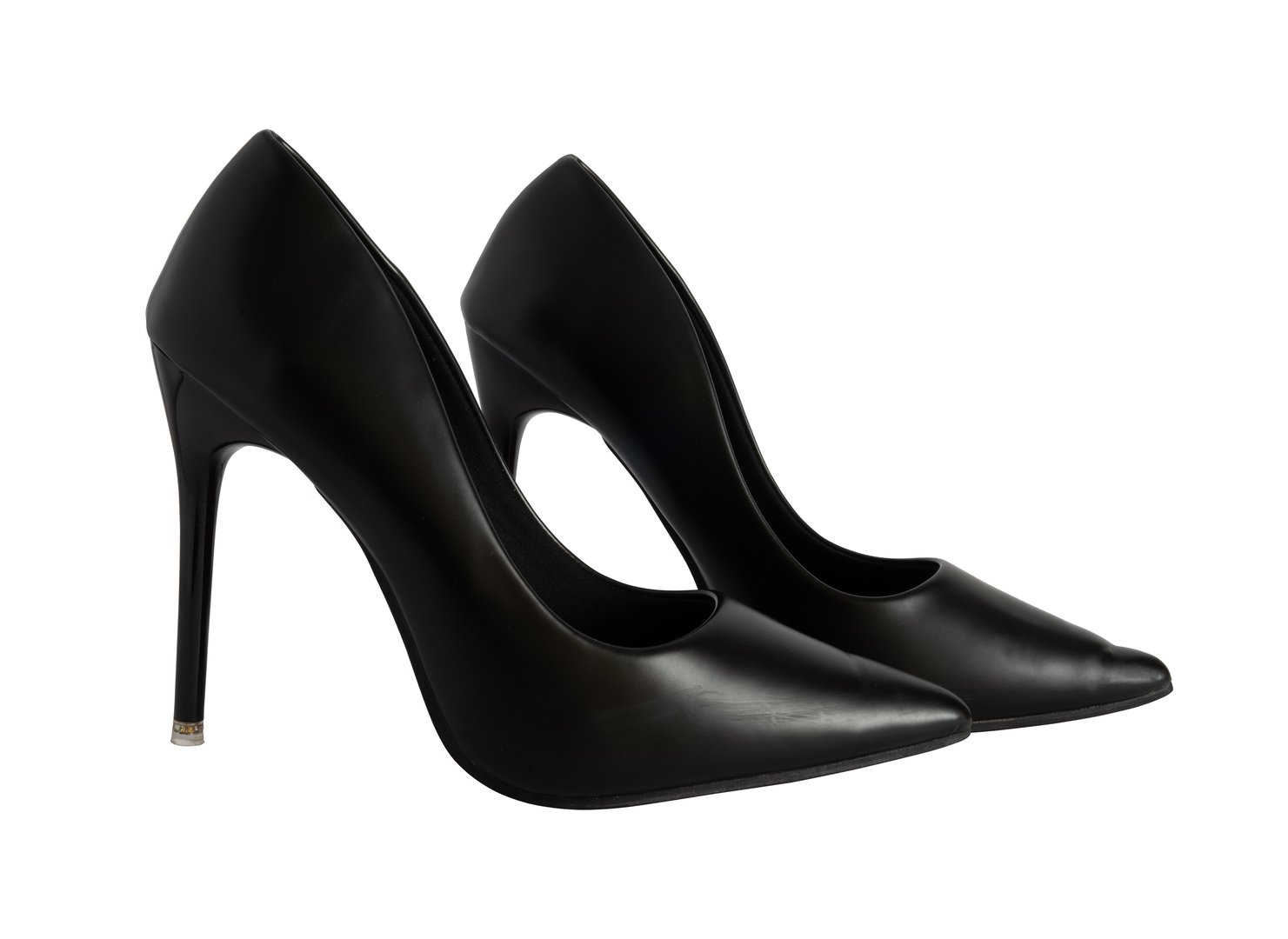 black beauty high heels fashionable isolated