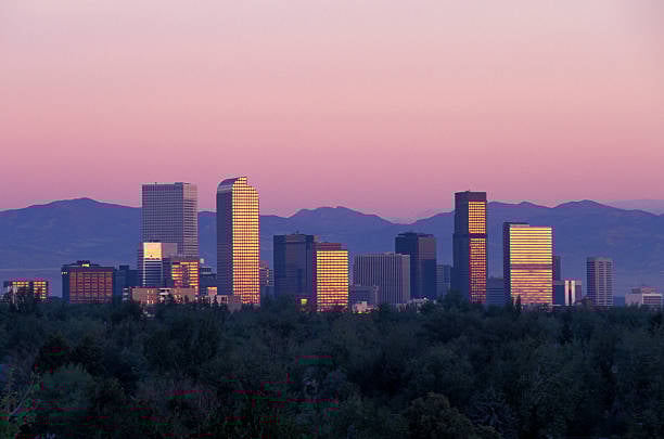 Downtown Denver Colorado cityscape skyline
